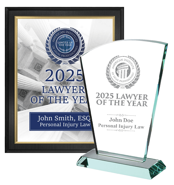 2025 Lawyer of the Year plaque